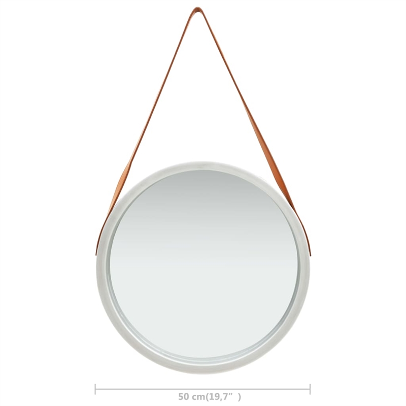 vidaXL Wall Mirror in Silver/Brown