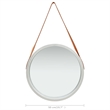 vidaXL Wall Mirror in Silver/Brown