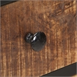 vidaXL Natural Mango Wood Sideboard in Brown/Black Iron