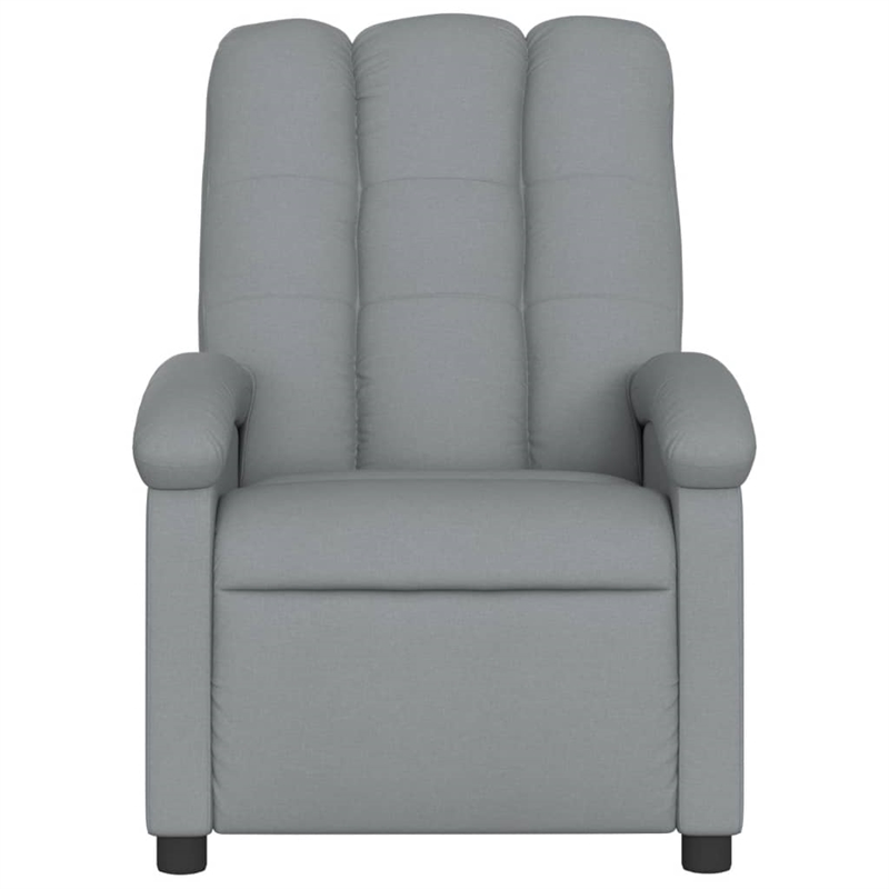 vidaXL Massage Recliner Chair in Light in Gray