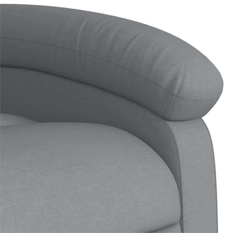 vidaXL Massage Recliner Chair in Light in Gray