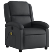 vidaXL Leather Massage Recliner Chair in Black