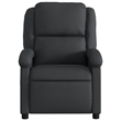 vidaXL Leather Massage Recliner Chair in Black