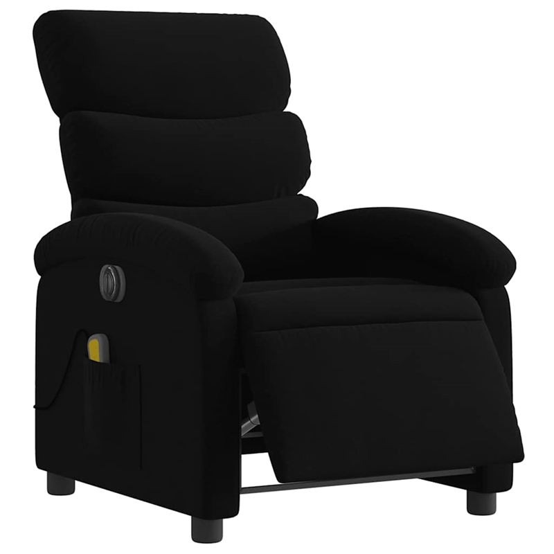 vidaXL Electric Massage Recliner Chair in Black