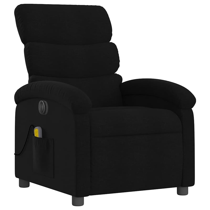 vidaXL Electric Massage Recliner Chair in Black
