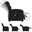 vidaXL Electric Massage Recliner Chair in Black