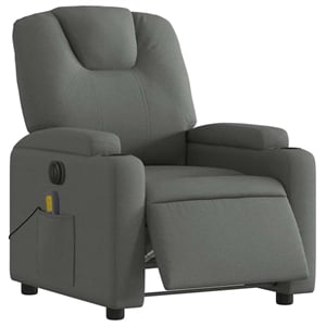 vidaXL Electric Massage Recliner Chair in Dark Gray