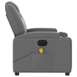 vidaXL Electric Massage Recliner Chair in Dark Gray