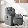 vidaXL Electric Massage Recliner Chair in Dark Gray