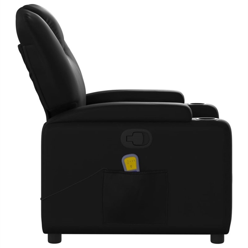 vidaXL Massage Recliner Chair in Black