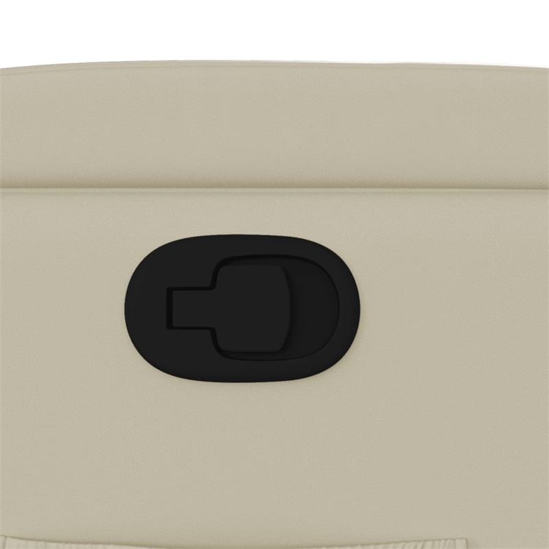 vidaXL Recliner Chair in Cream