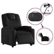 vidaXL Faux Leather Electric Recliner Chair in Black