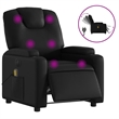 vidaXL Faux Leather Electric Massage Recliner Chair in Black