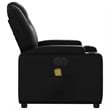 vidaXL Faux Leather Electric Massage Recliner Chair in Black