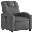 vidaXL Faux Leather Electric Massage Recliner Chair in Gray