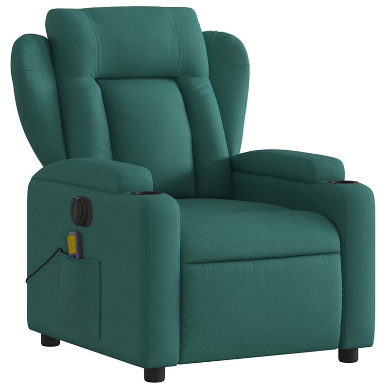 vidaXL Electric Massage Recliner Chair in Green