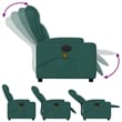 vidaXL Electric Massage Recliner Chair in Green