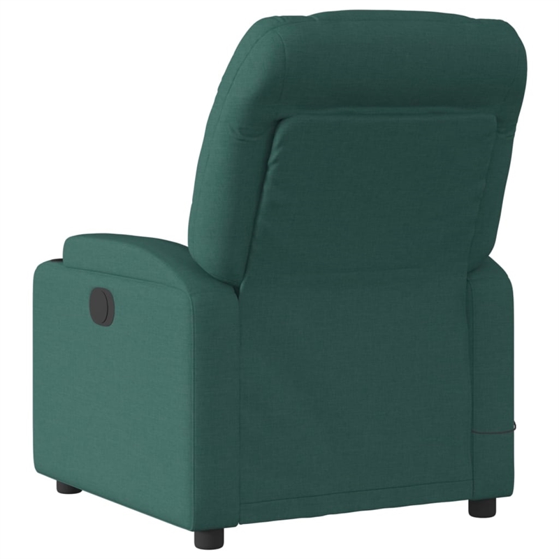 vidaXL Massage Recliner Chair Dark in Green
