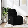 vidaXL Fabric Massage Recliner Chair in Black