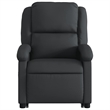 vidaXL Leather Massage Recliner Chair in Black