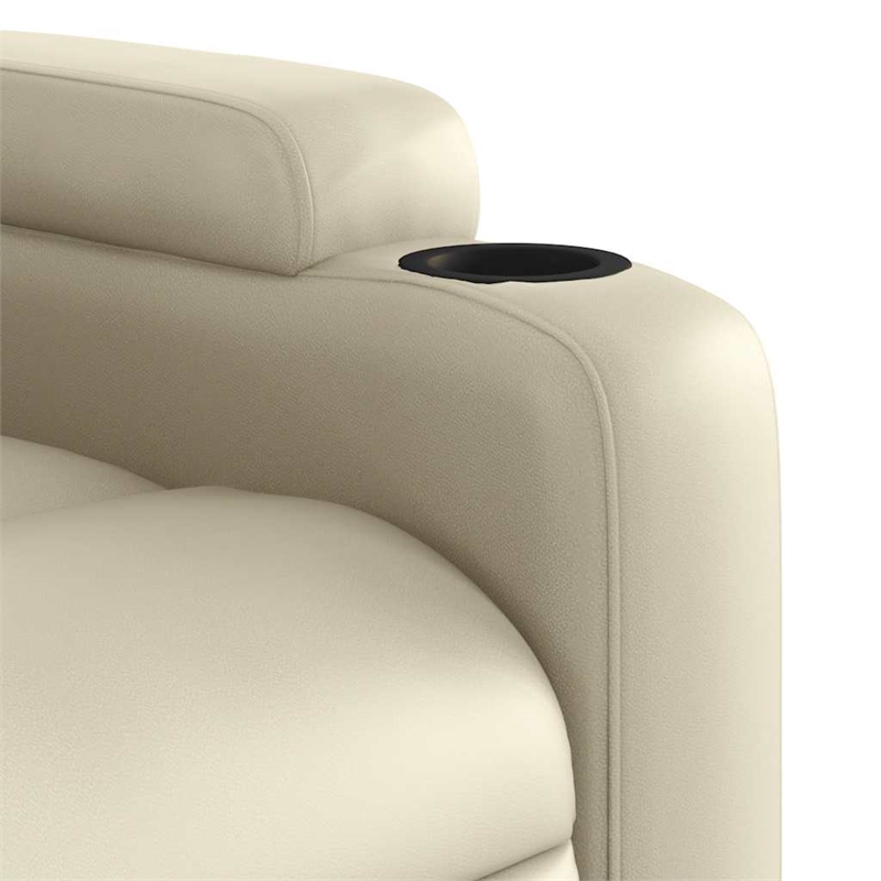 vidaXL Electric Massage Recliner Chair in Cream