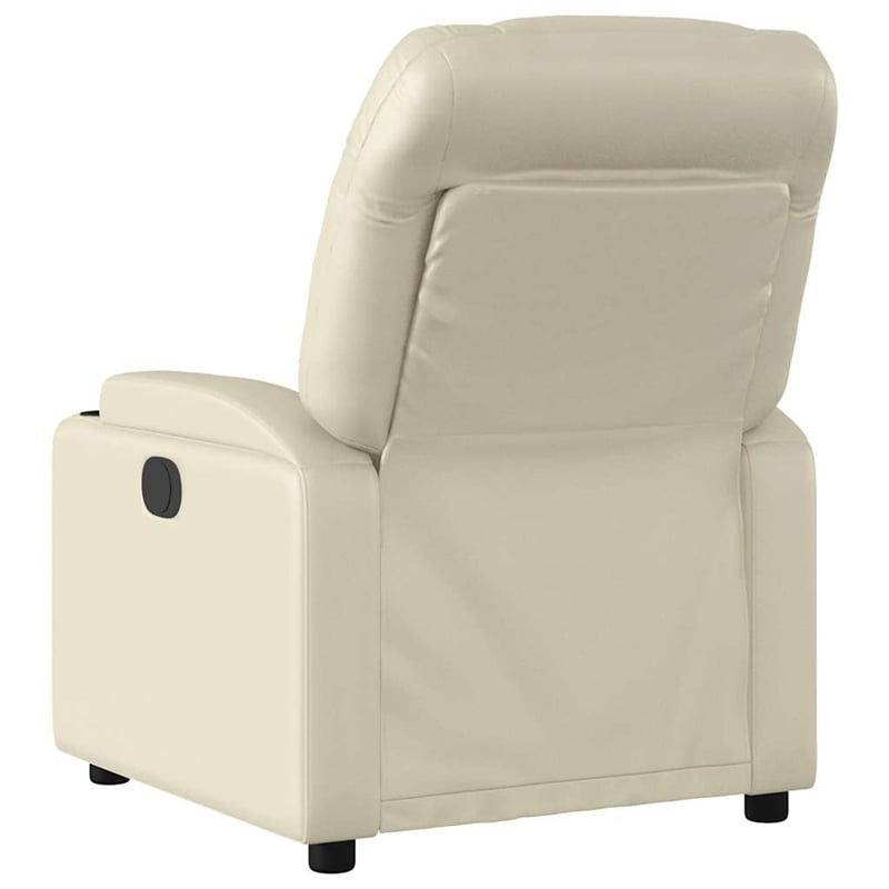 vidaXL Electric Massage Recliner Chair in Cream