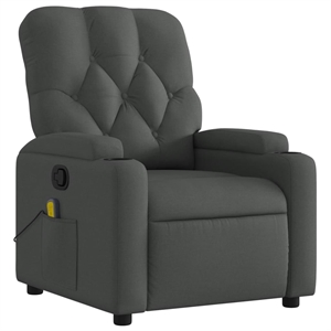 vidaXL Massage Recliner Chair in Dark Grey