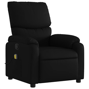 vidaXL Faux Leather Massage Recliner Chair in Black
