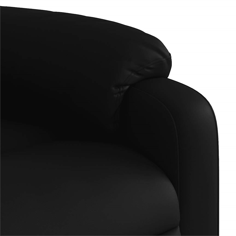 vidaXL Faux Leather Massage Recliner Chair in Black