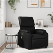 vidaXL Faux Leather Massage Recliner Chair in Black