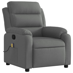 vidaXL Massage Recliner Chair in Dark Grey