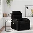vidaXL Faux Leather Massage Recliner Chair in Black