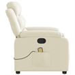 vidaXL Massage Recliner Chair in Cream