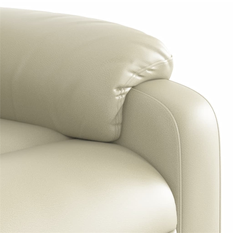 vidaXL Massage Recliner Chair in Cream