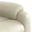 vidaXL Faux Leather Electric Massage Recliner Chair in Cream