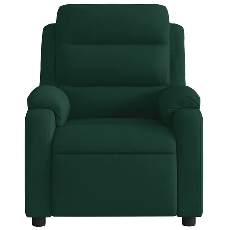 vidaXL Massage Recliner Chair in Dark Green