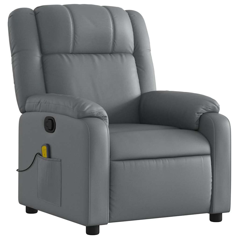 vidaXL Massage Recliner Chair in Gray