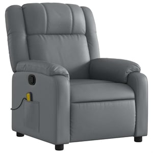 vidaXL Massage Recliner Chair in Gray