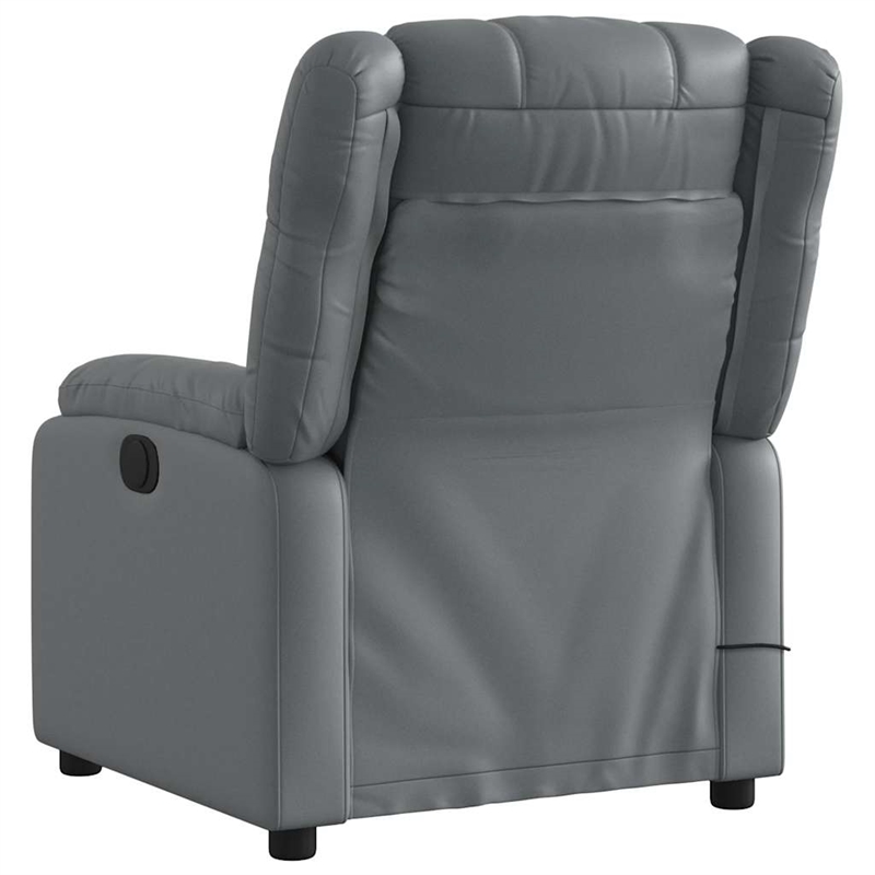 vidaXL Massage Recliner Chair in Gray