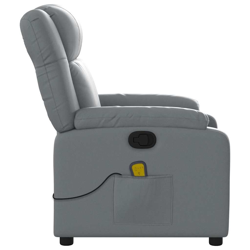 vidaXL Massage Recliner Chair in Gray