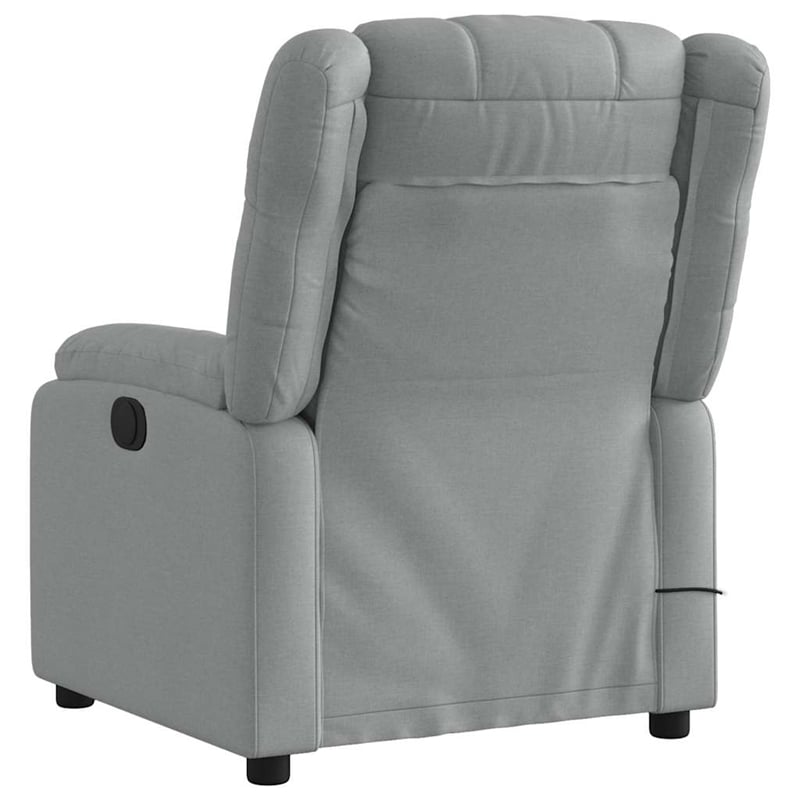 vidaXL Massage Recliner Chair in Light Gray