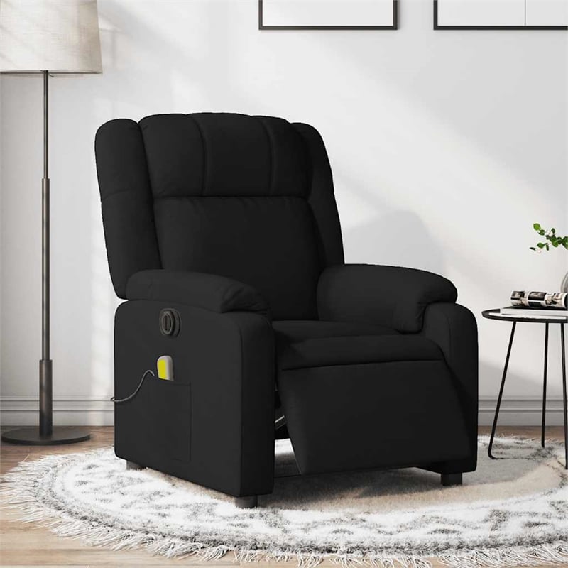 vidaXL Electric Massage Recliner Chair in Black