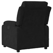 vidaXL Velvet Electric Massage Recliner Chair in Black