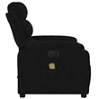 vidaXL Velvet Electric Massage Recliner Chair in Black