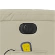 vidaXL Faux Leather Electric Stand up Massage Recliner Chair in Cream
