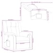 vidaXL Massage Recliner Chair in Dark Green