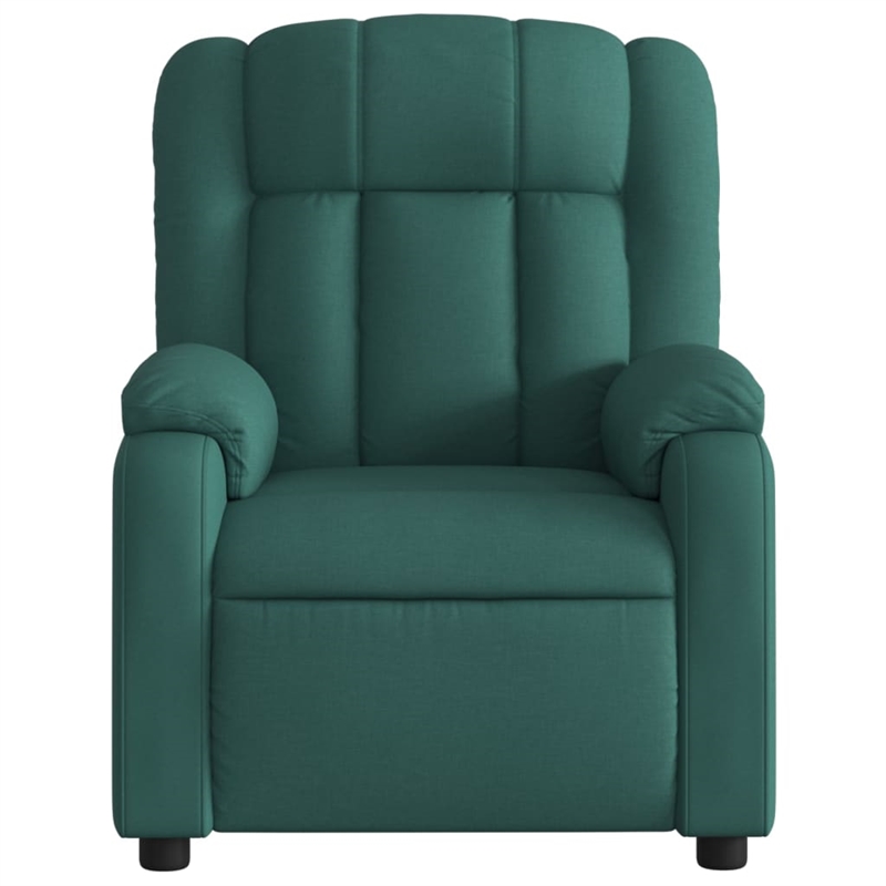 vidaXL Massage Recliner Chair in Dark Green