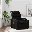 vidaXL Faux Leather Massage Recliner Chair in Black
