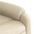 vidaXL Fabric Stand up Massage Recliner Chair in Cream