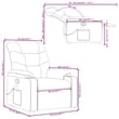 vidaXL Massage Recliner Chair in Dark Grey